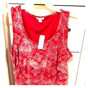Sleeveless knit top . Perfect for summer.
